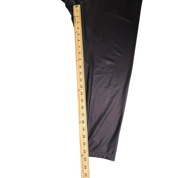 Athleta Womens Elation‎ Ultra High Rise Shimmer Leggings Powervita Burgandy 1X - Picture 5 of 9